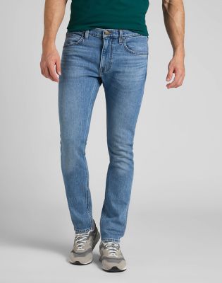 tapered lee jeans