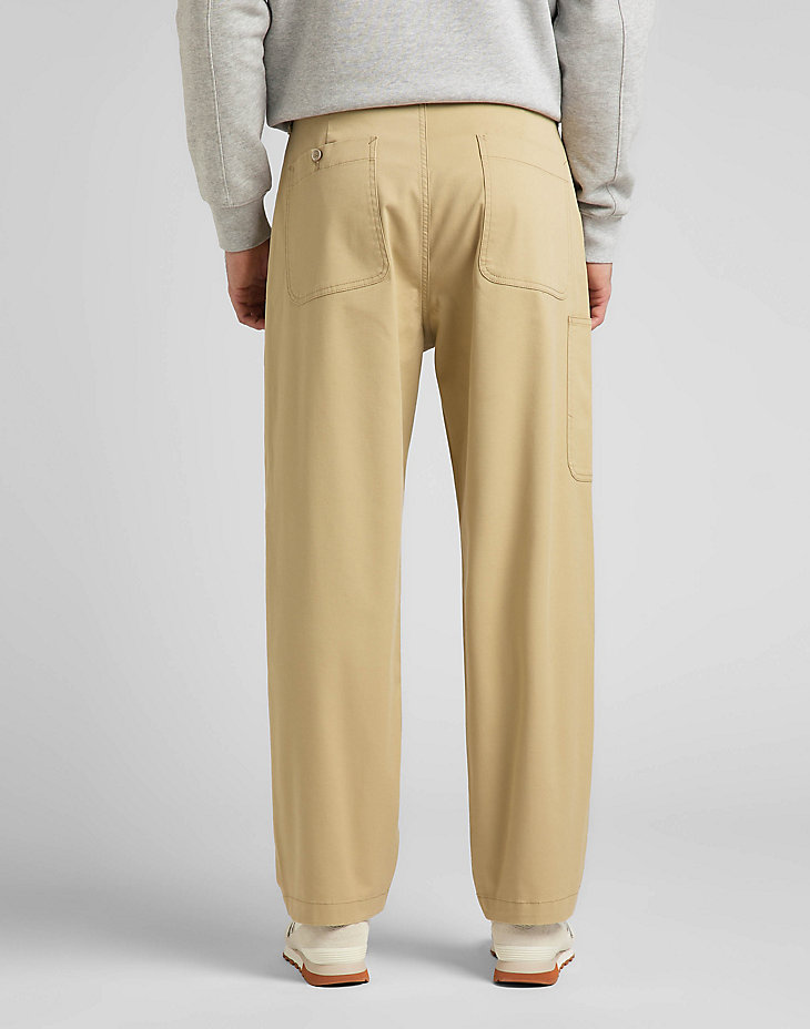 Loose Pleated Chino in Sand alternative view