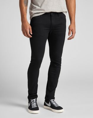 lee skinny men's black jeans