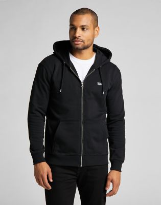 Basic Zip Throuh Hoody, Men - Sweaters & knits, Black