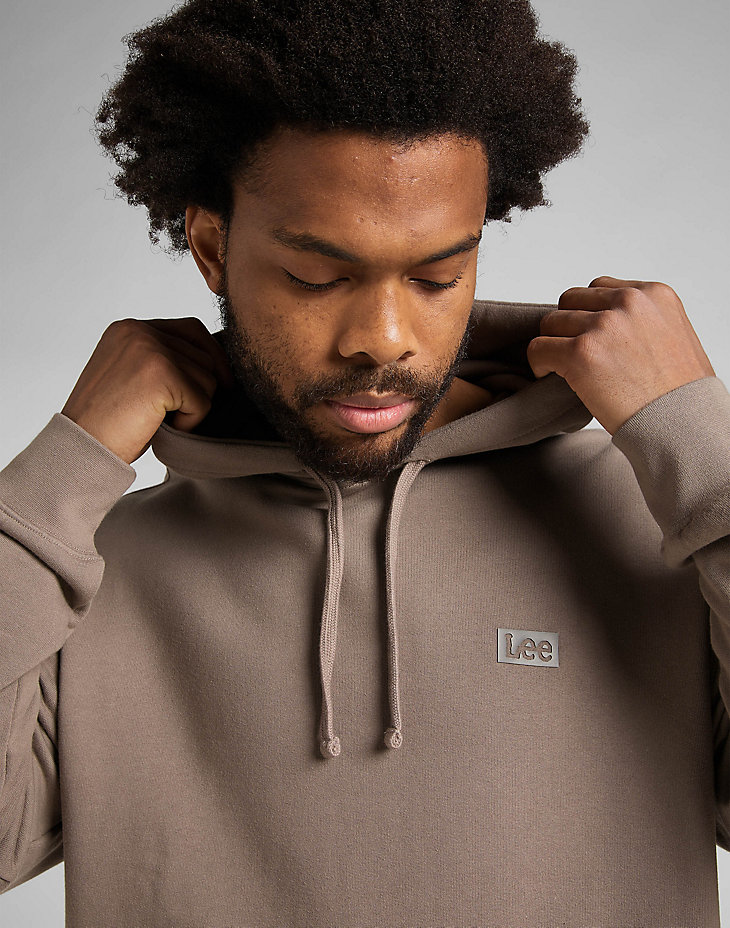 Core Loose Hoodie in Mid Stone main view