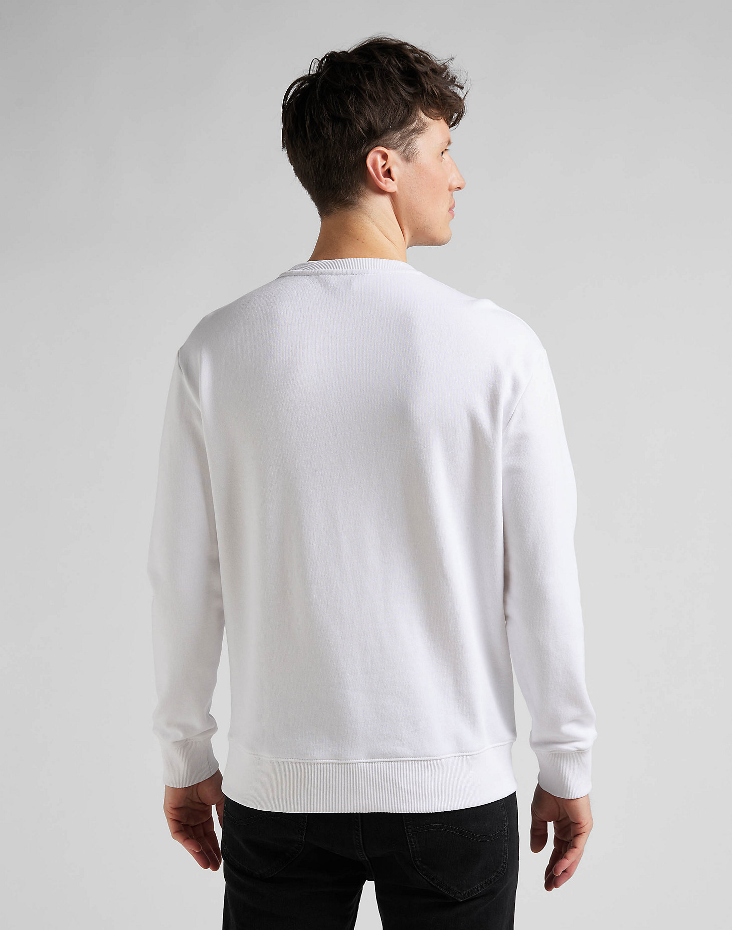 Wobbly Lee Sweatshirt in Bright White alternative view 1