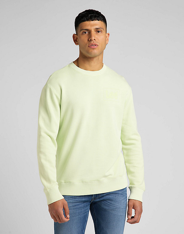 Lee Box Sweatshirt in Canary Green