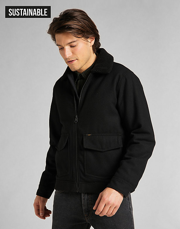 Wool Jacket in Black