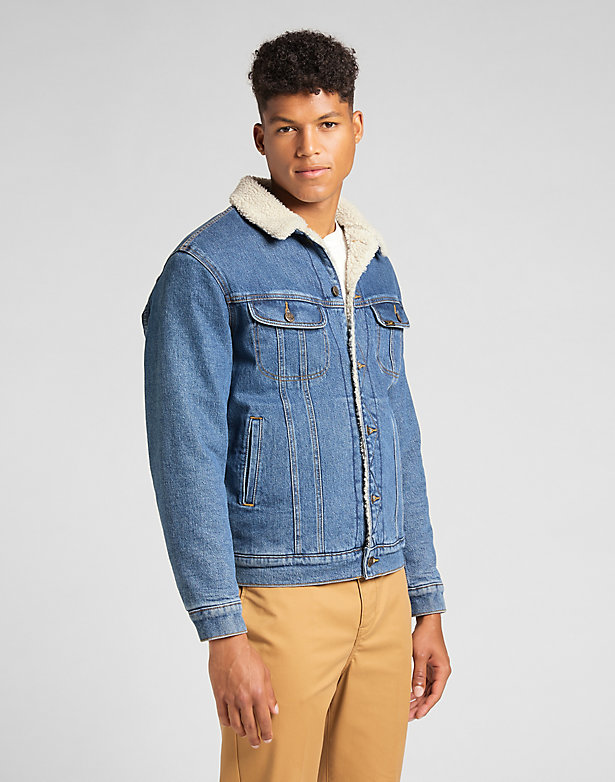 Sherpa Jacket in Mid New Hill
