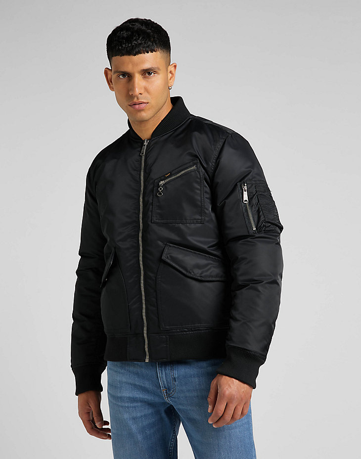 Bomber Jacket in Black main view