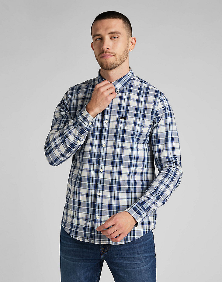Button Down Shirt in Navy main view