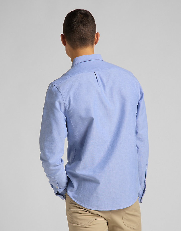 Button Down Shirt in Washed Blue alternative view