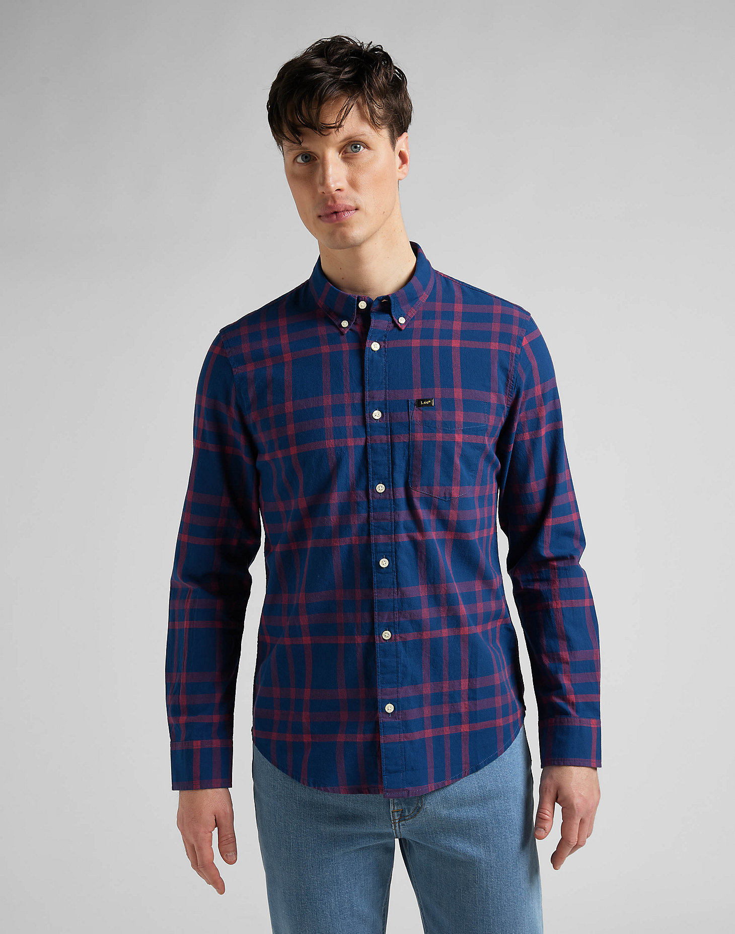 Button Down Shirt in Real Red alternative view 3