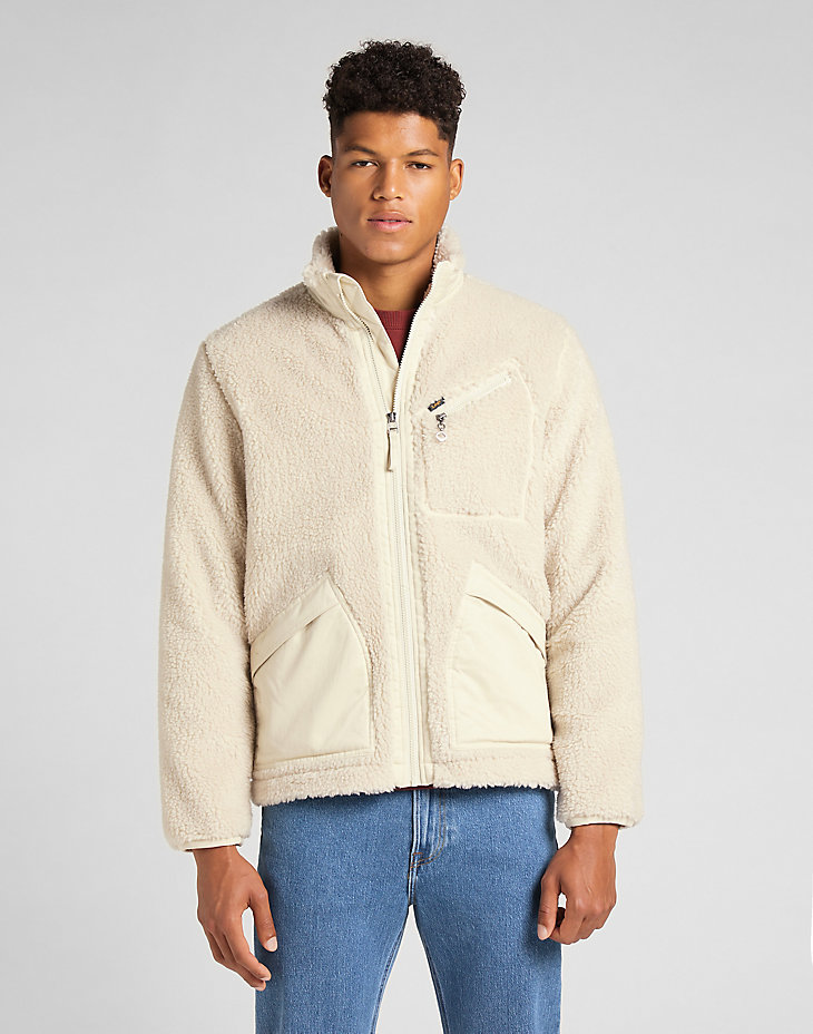 Full Sherpa Jacket in Papyrus alternative view