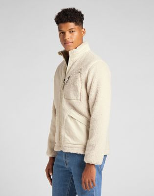 Mens long sherpa on sale coat