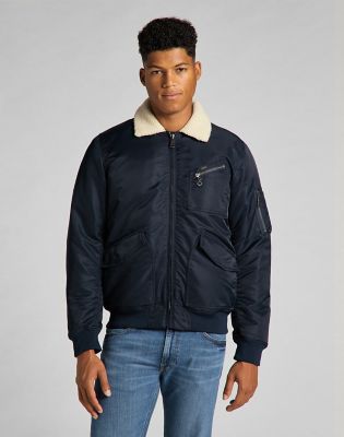 Denim flight cheap jacket