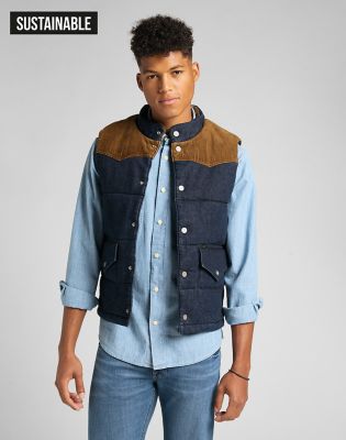 Padded Vest in Rinse