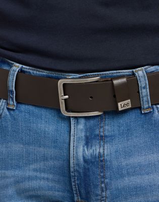 Small Logo Belt in Dark Brown alternative view 2