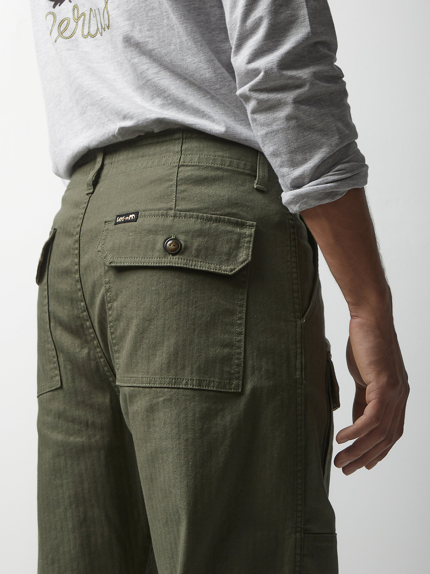 Lee® x The Brooklyn Circus® Drawstring Pant in Muted Olive alternative view 1