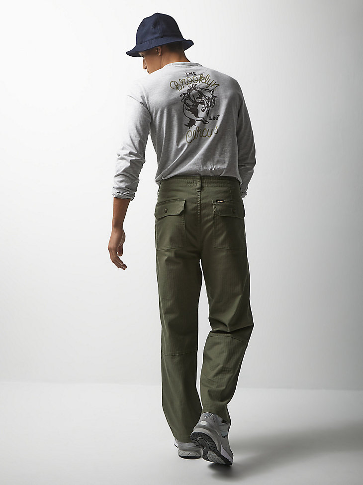 Lee® x The Brooklyn Circus® Drawstring Pant in Muted Olive alternative view 3