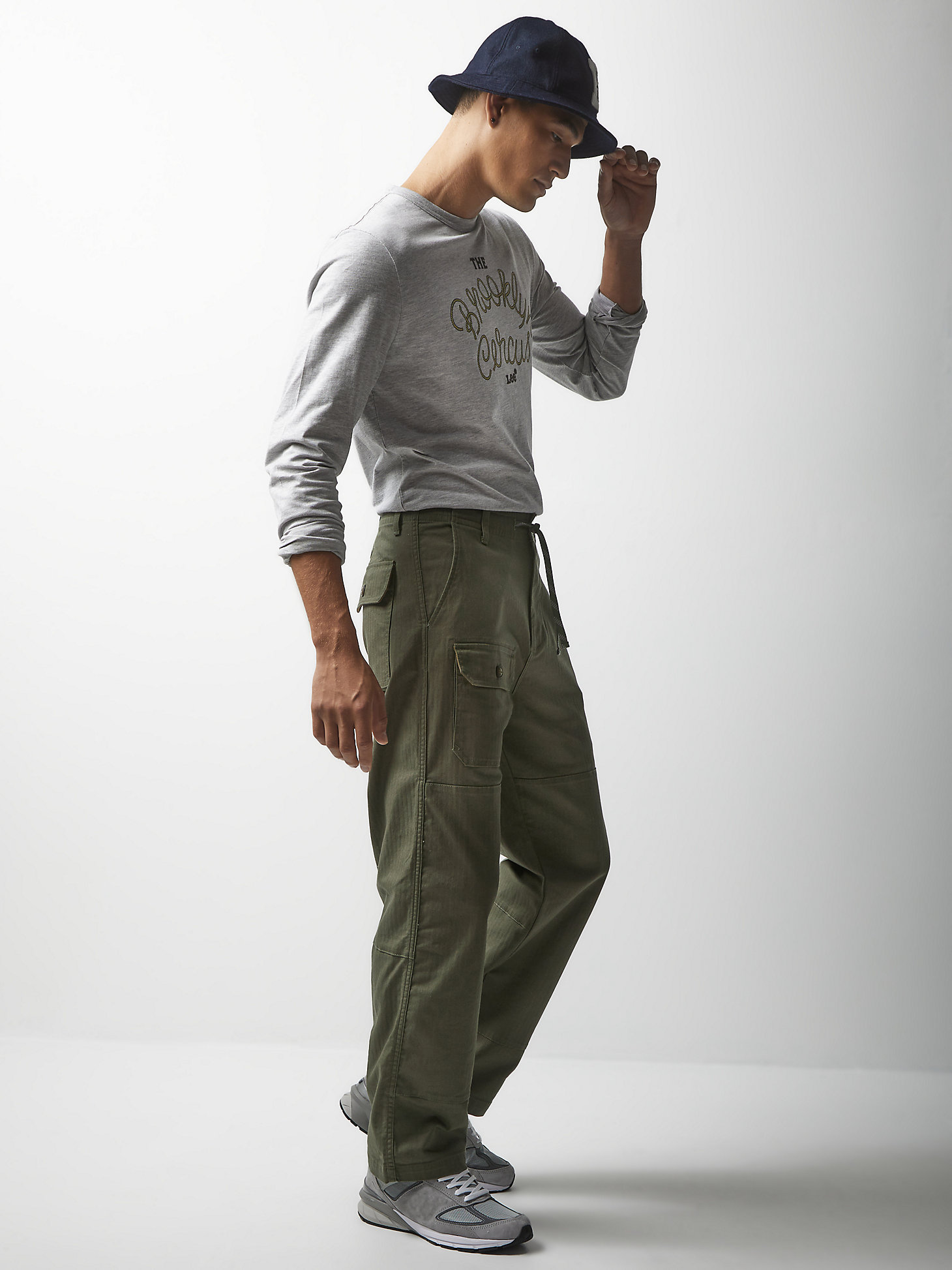 Lee® x The Brooklyn Circus® Drawstring Pant in Muted Olive alternative view 5