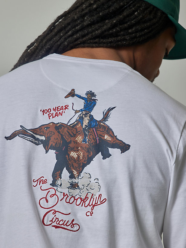 Lee® x The Brooklyn Circus® Long Sleeve Jersey Tee in White