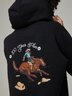 Lee x The Brooklyn Circus Long Sleeve Fleece Hoodie in Black Lee x The Brooklyn Circus Lee