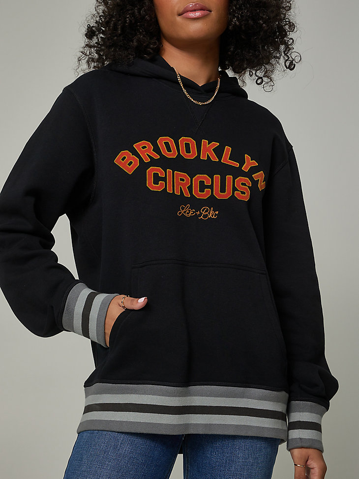 Lee® x The Brooklyn Circus® Long Sleeve Fleece Hoodie in Black alternative view 4
