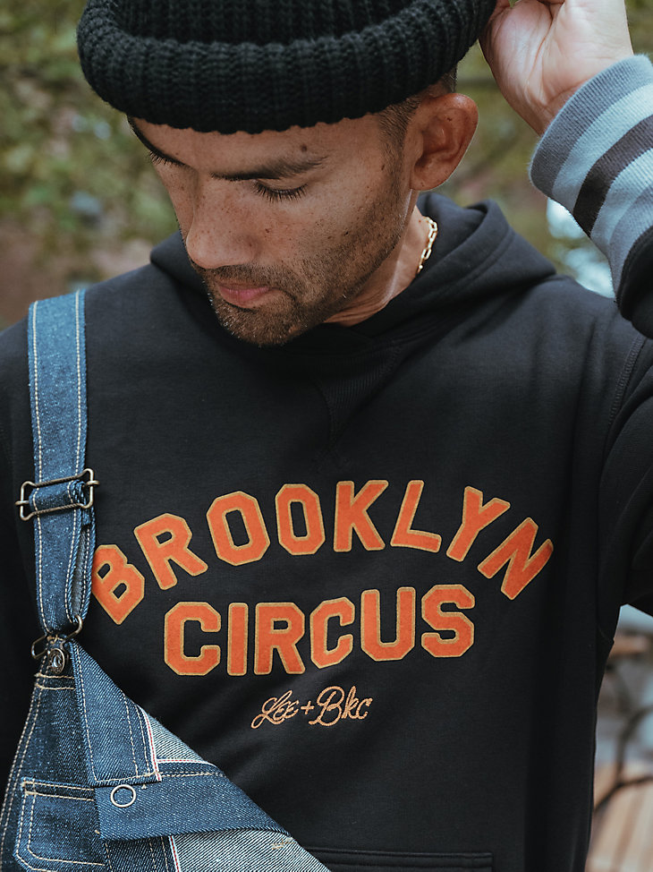 Lee® x The Brooklyn Circus® Long Sleeve Fleece Hoodie in Black alternative view 8