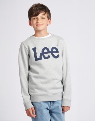 Wobbly Graphic Crew in Vintage Grey Heather