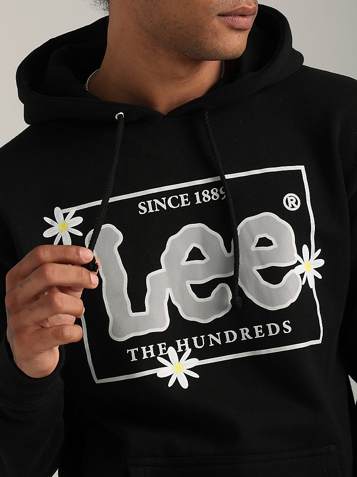 Lee® x The Hundreds® Flower Graphic Hoodie in Black alternative view 3