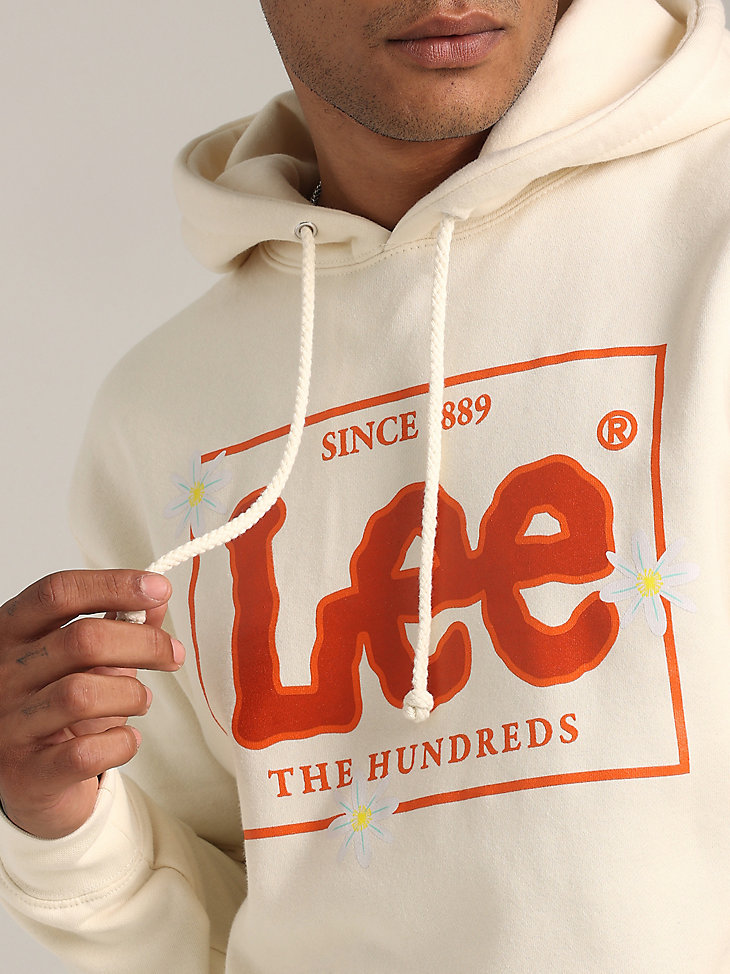 Lee® x The Hundreds® Flower Graphic Hoodie in Bone alternative view 4