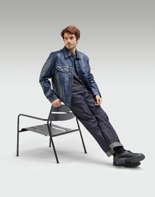 LEE X SCHOTT NYC, Azul marino de Hombre